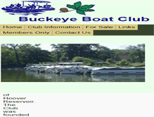 Tablet Screenshot of buckeyeboatclub.org